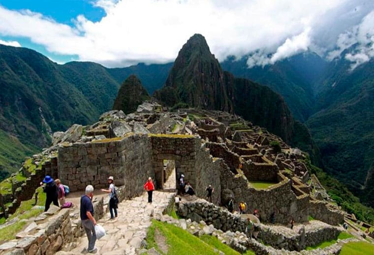 the original entrance to Machu Picchu