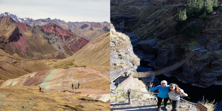 Palccoyo rainbow mountain and queswachaca tour