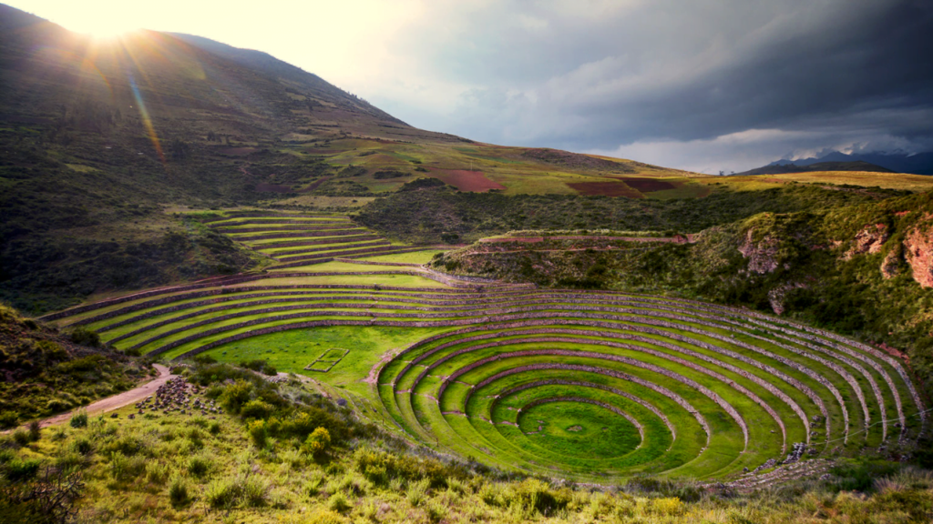 Sacred Valley and the short inca trail - circular terraces - Moray Cusco