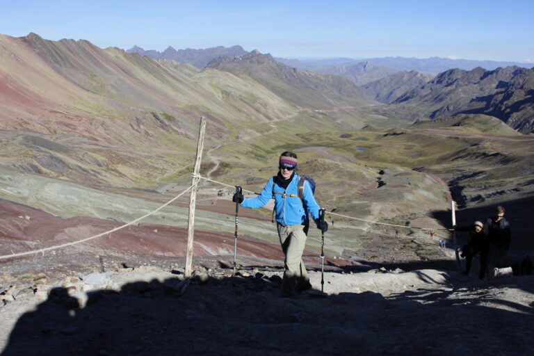on the way to Rainbow Mountain Peru